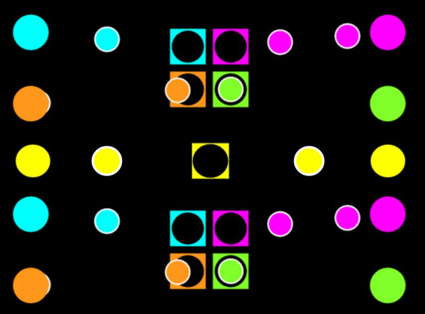 The initial two player user interface looked like two single player schemes stacked on top of each other (where player 1 is on top and player 2 is on the bottom).